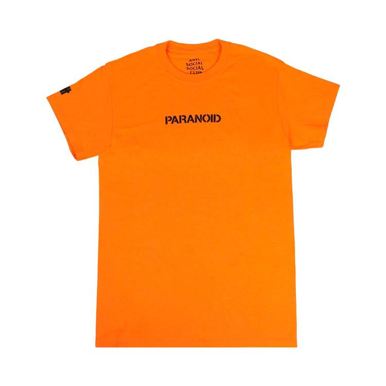 Anti Social Social Club x Undefeated Paranoid Logo T-Shirt Orange