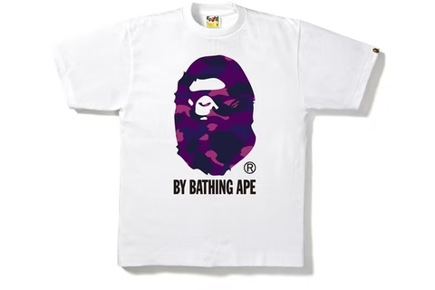 BAPE Color Camo By Bathing Tee White/Purple