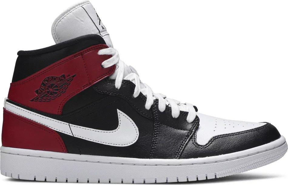 Jordan 1 Mid Black Noble Red (W)