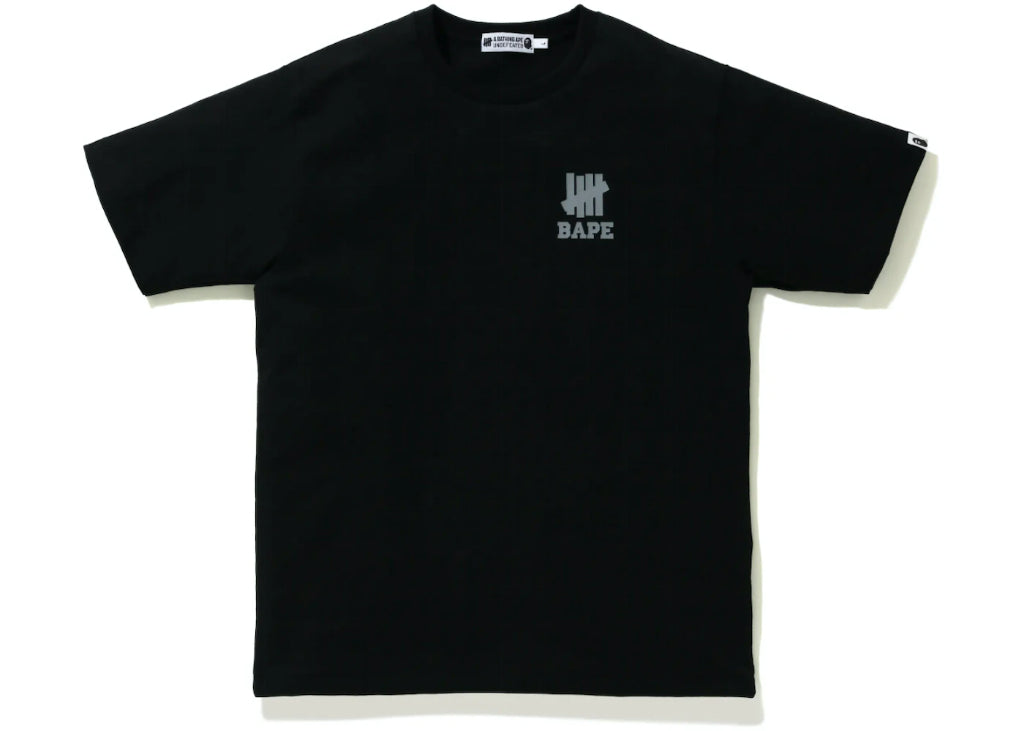 BAPE x Undefeated Ape Head Tee Black