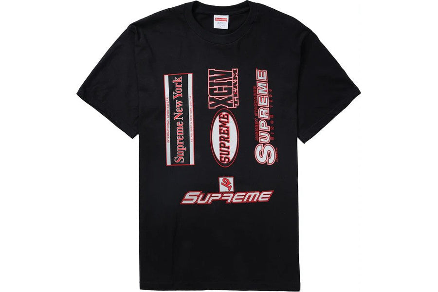 Supreme Multi Logos Tee Black