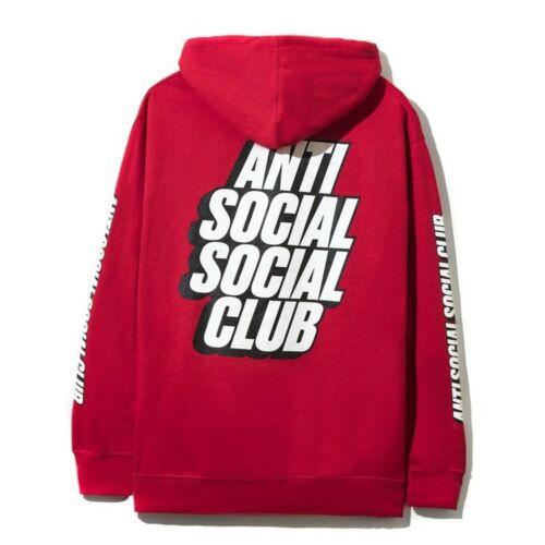 Anti Social Social Club Blocked Hoodie Red/White