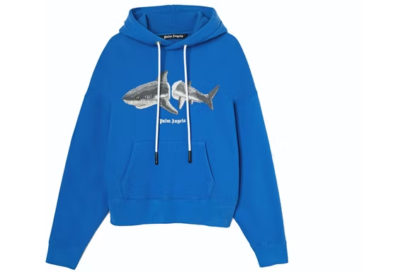 Palm Angels Shark Hoodie Blue/Grey