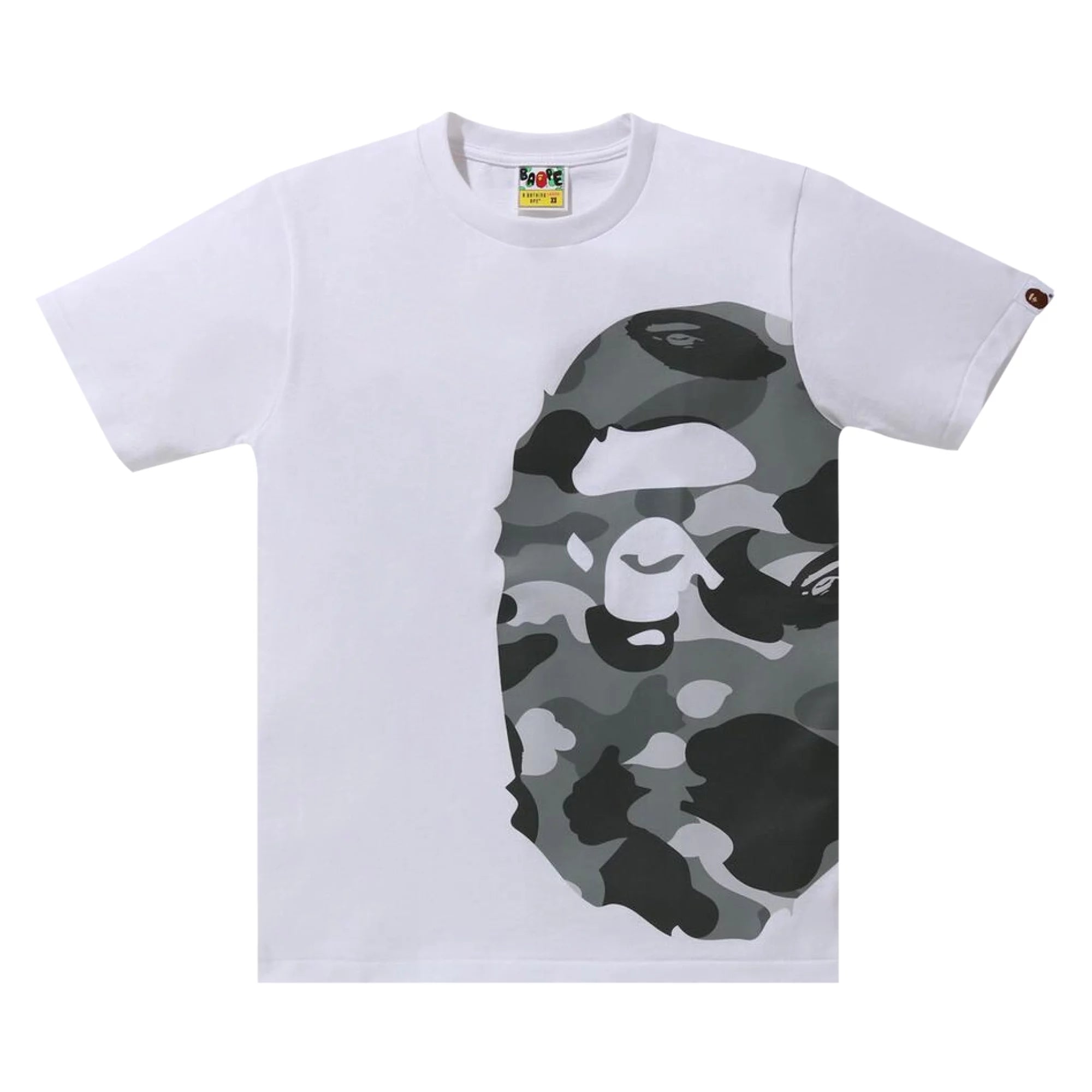 BAPE Color Camo Side Big Ape Head Relaxed Tee White/Grey