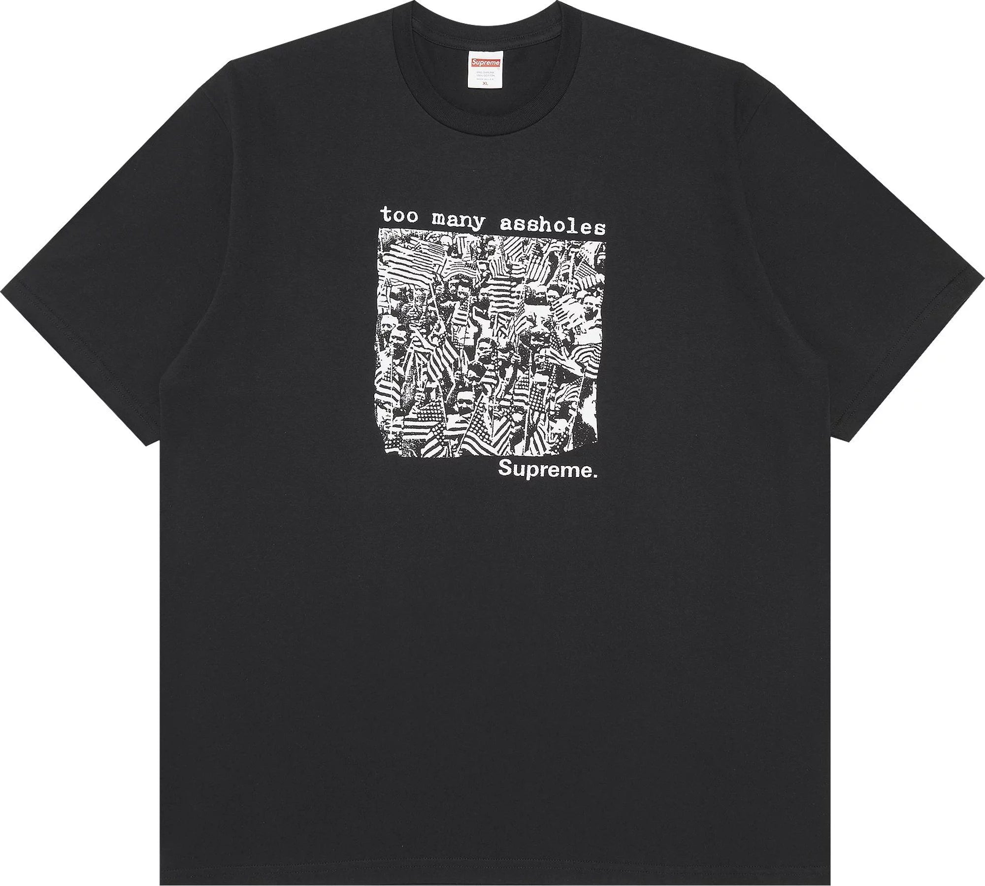 Supreme Too Many Assholes Tee Black