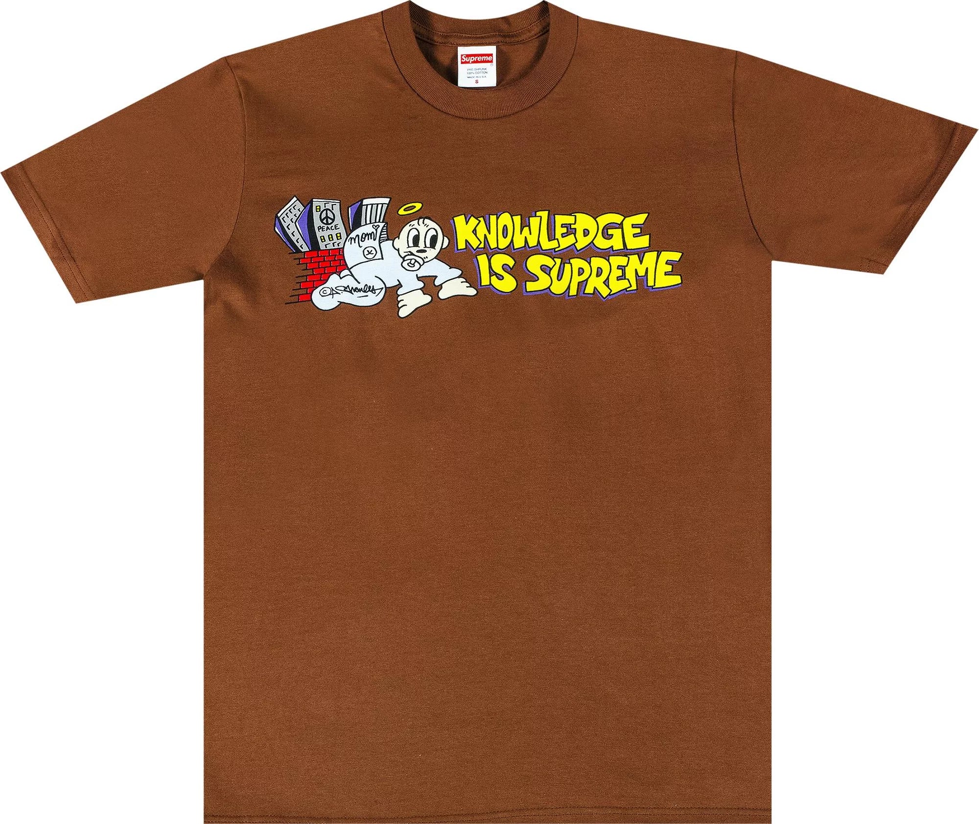 Supreme Knowledge Tee Brown