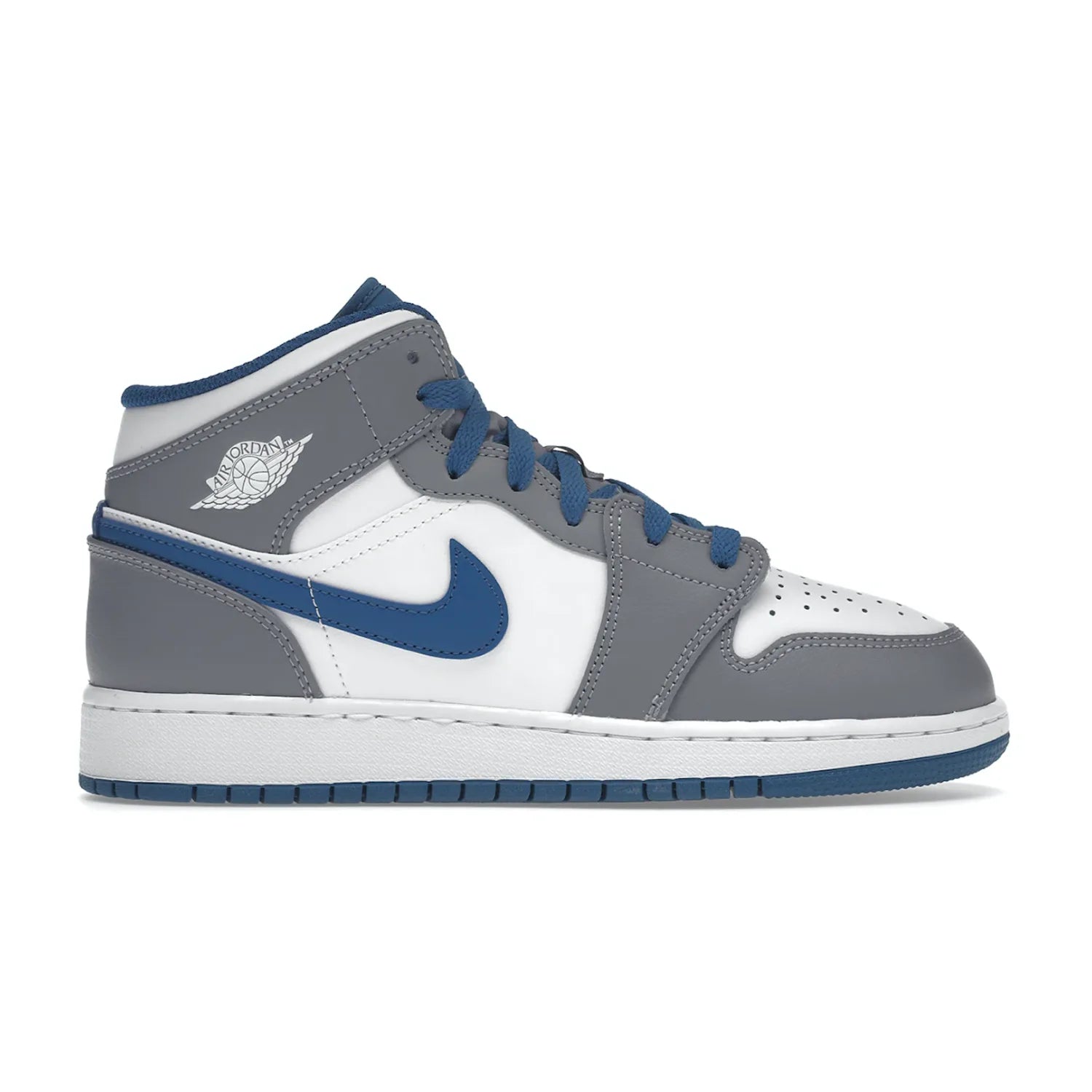 Jordan 1 Mid True Blue Cement (GS)