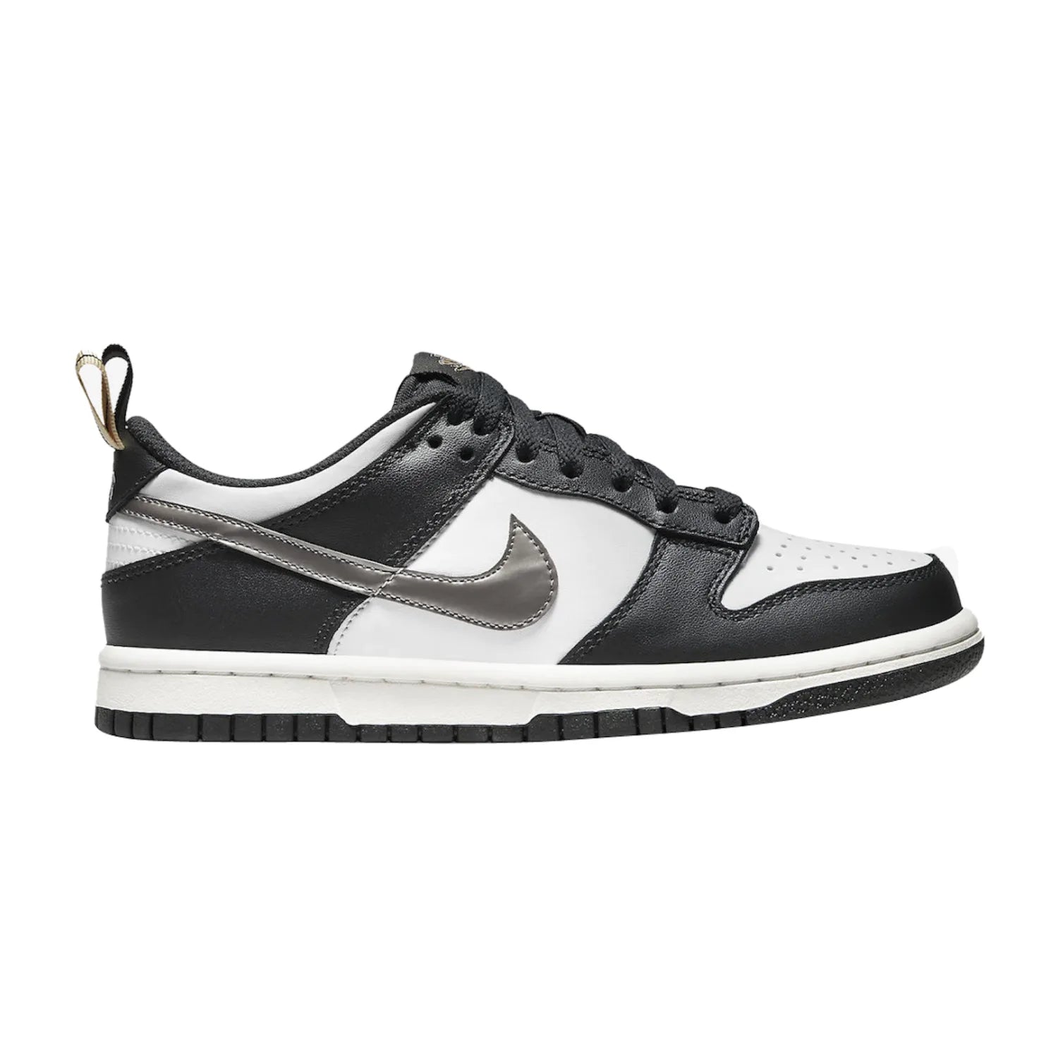 Nike Dunk Low Black White Metallic (GS)