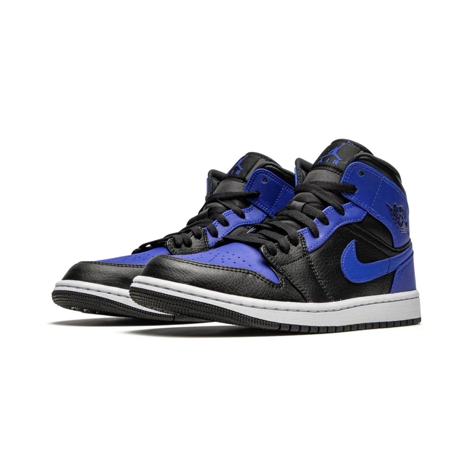 Jordan 1 Mid Hyper Royal Tumbled Leather