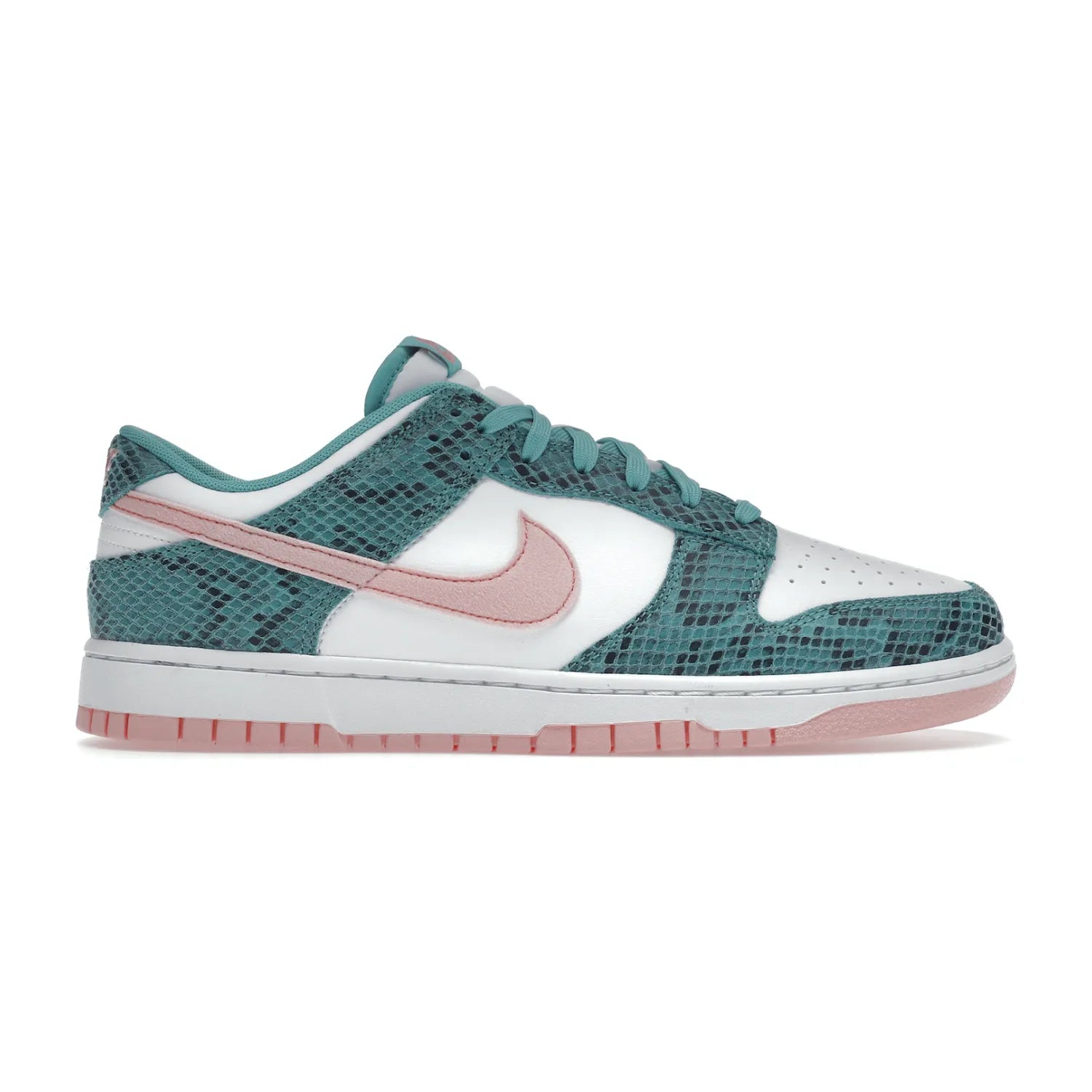 Nike Dunk Low Snakeskin Washed Teal Bleached Coral