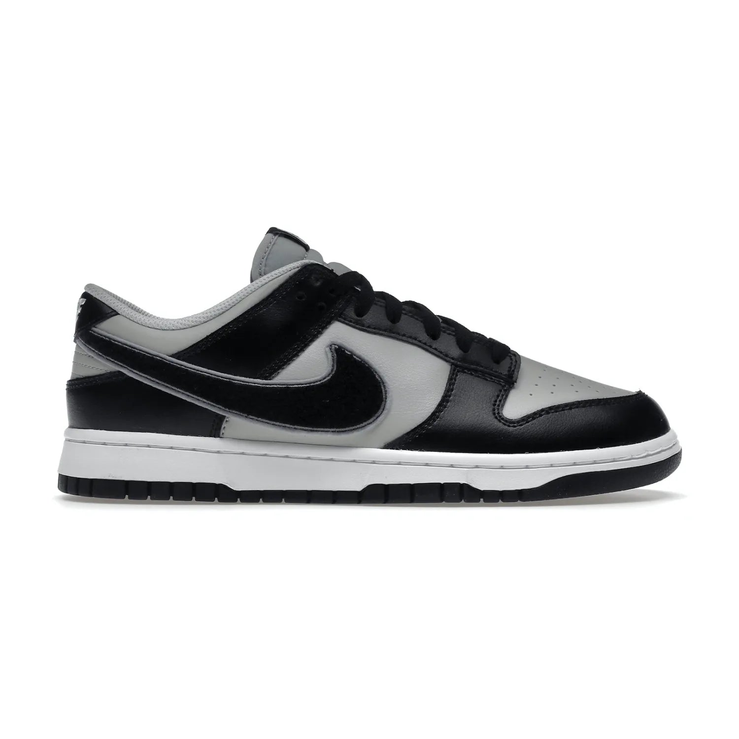 Nike Dunk Low Chenille Swoosh Black Grey