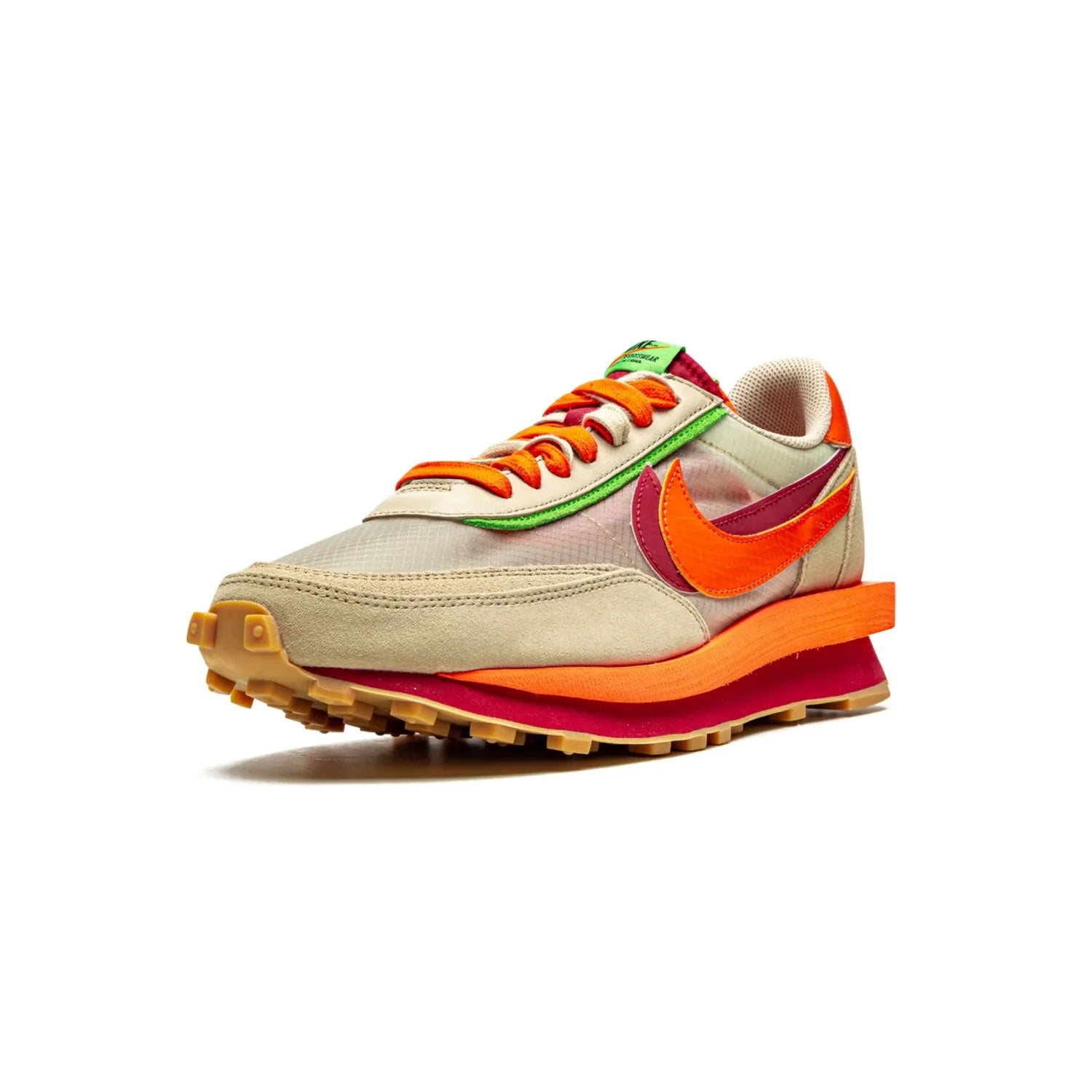 Nike LD Waffle Sacai CLOT Kiss of Death Net Orange Blaze