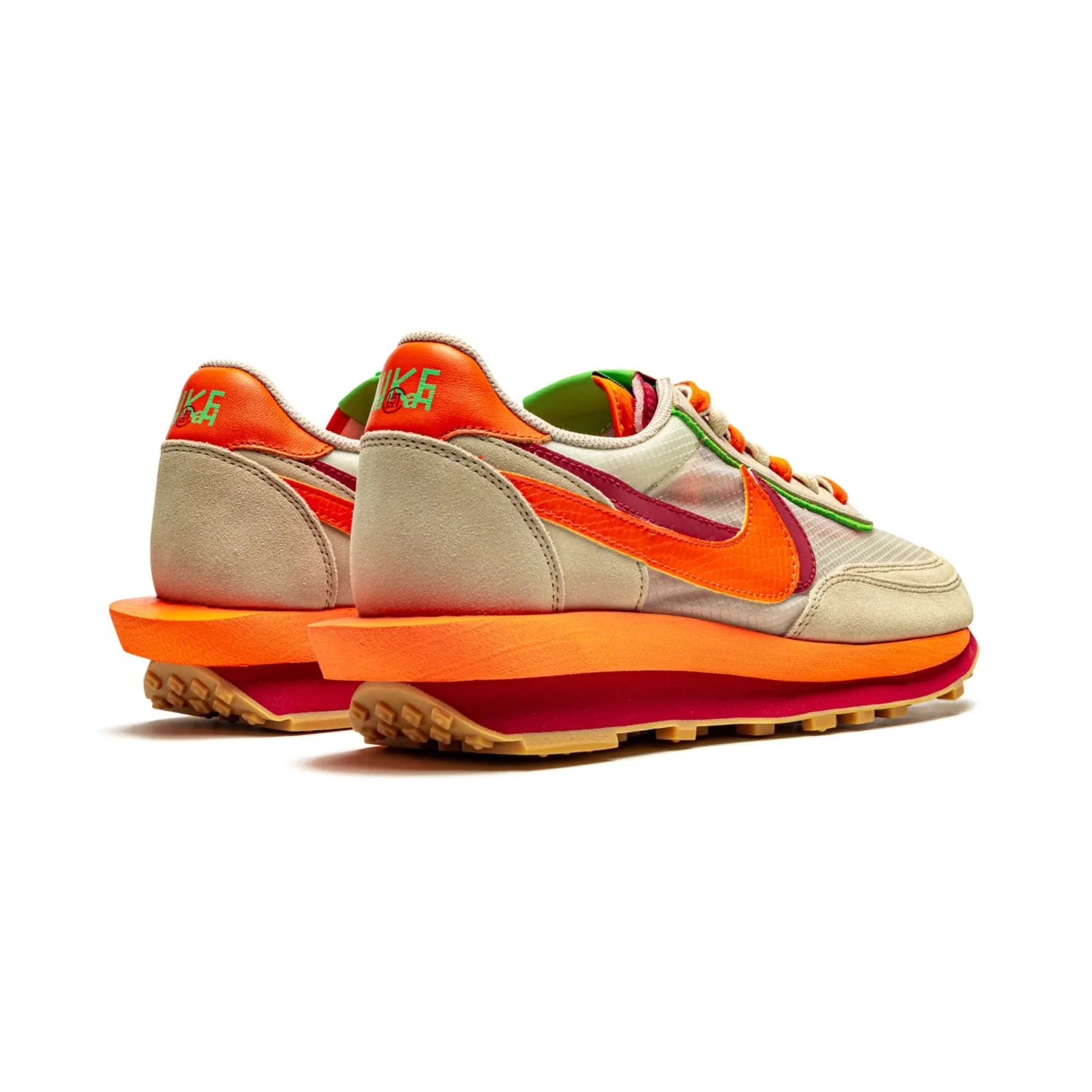 Nike LD Waffle sacai CLOT Kiss of Death Net Orange Blaze