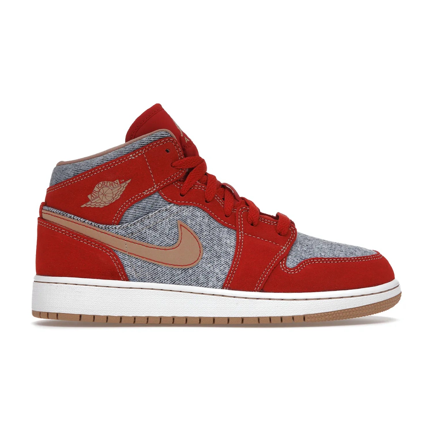 Jordan 1 Mid Denim Red (GS)