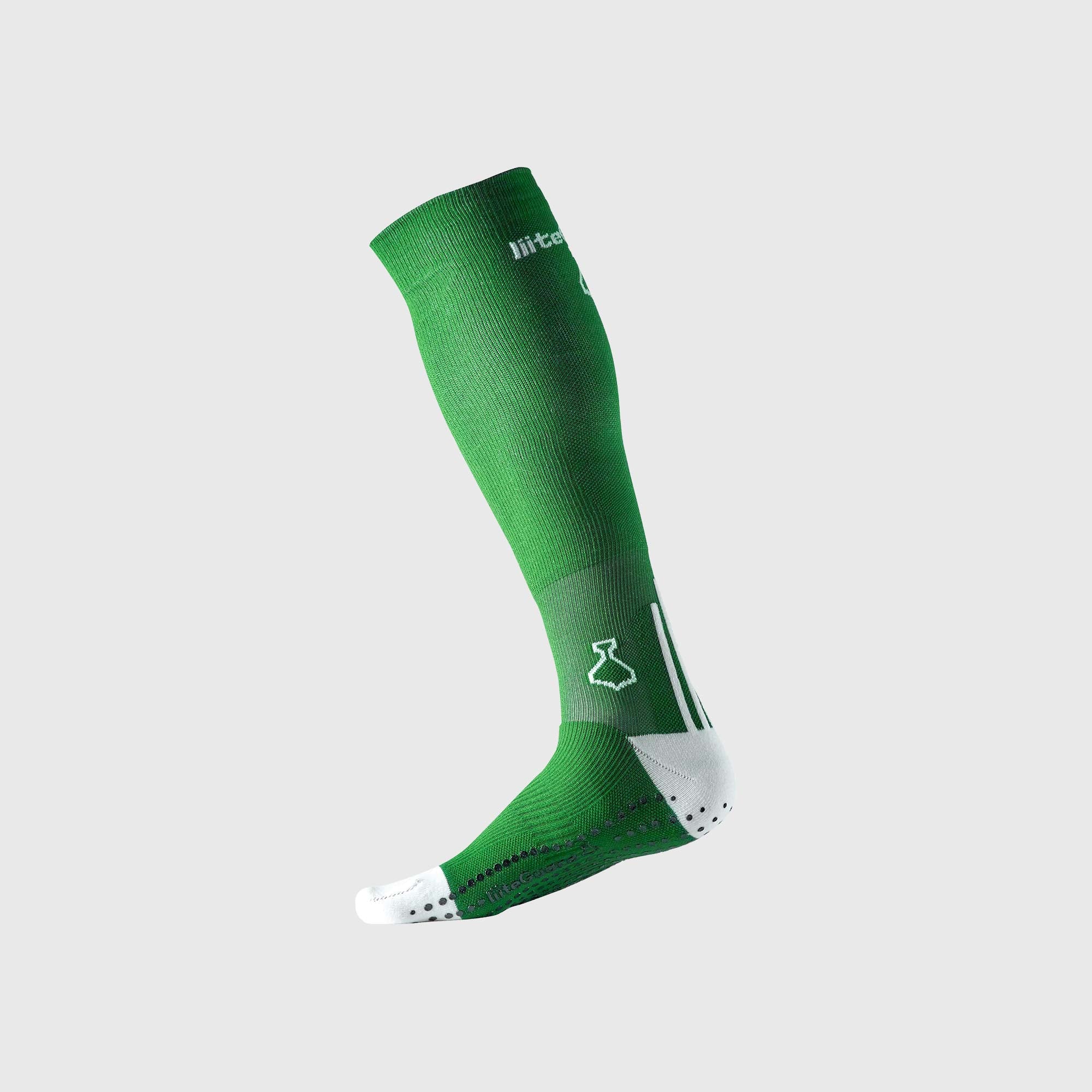 Billede af Fodboldstrømpe med kompression | Grøn | Str. 36-39 | Unisex liiteGuard - Giv dig selv en fordel på fodboldbanen.