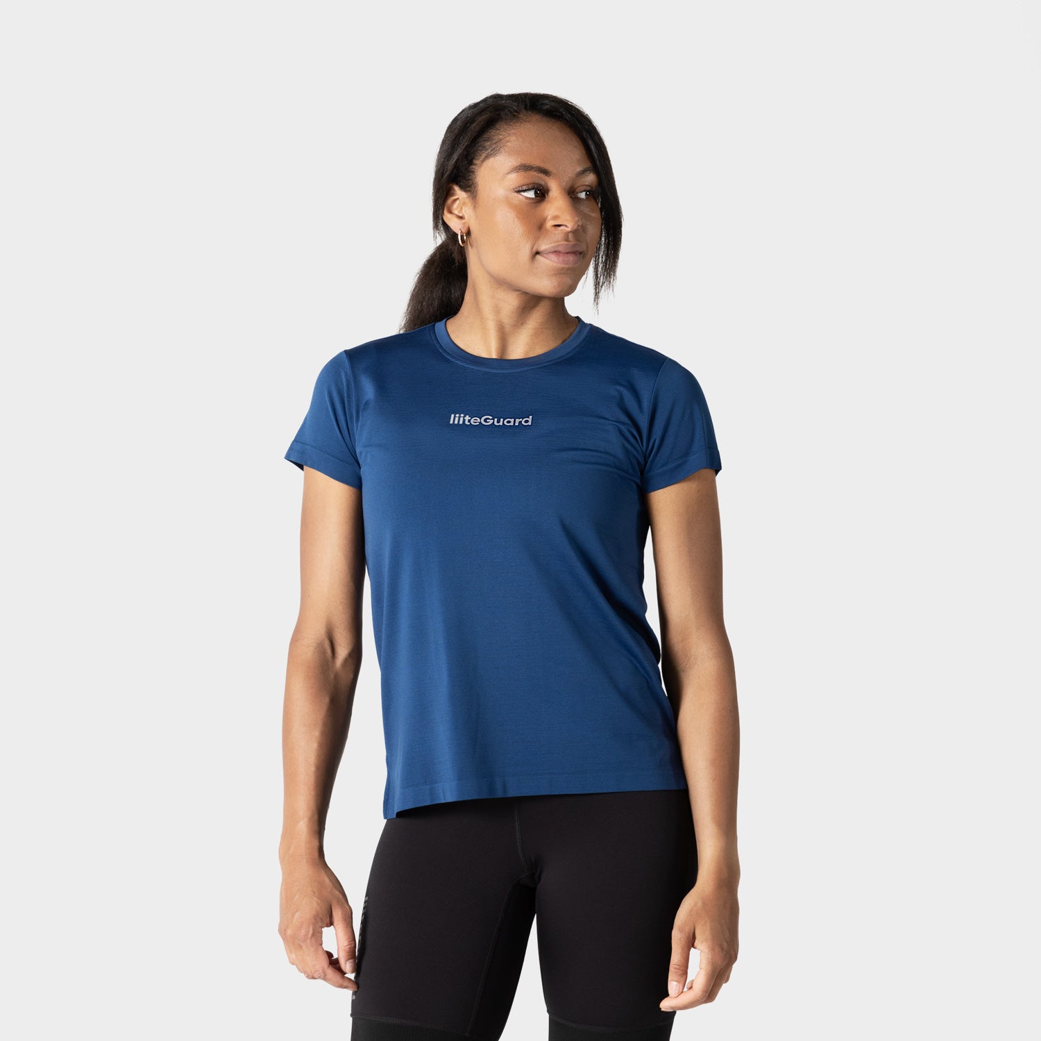 Se liiteGuard T-shirt | Blå | Str. L | Kvinder hos liiteGuard