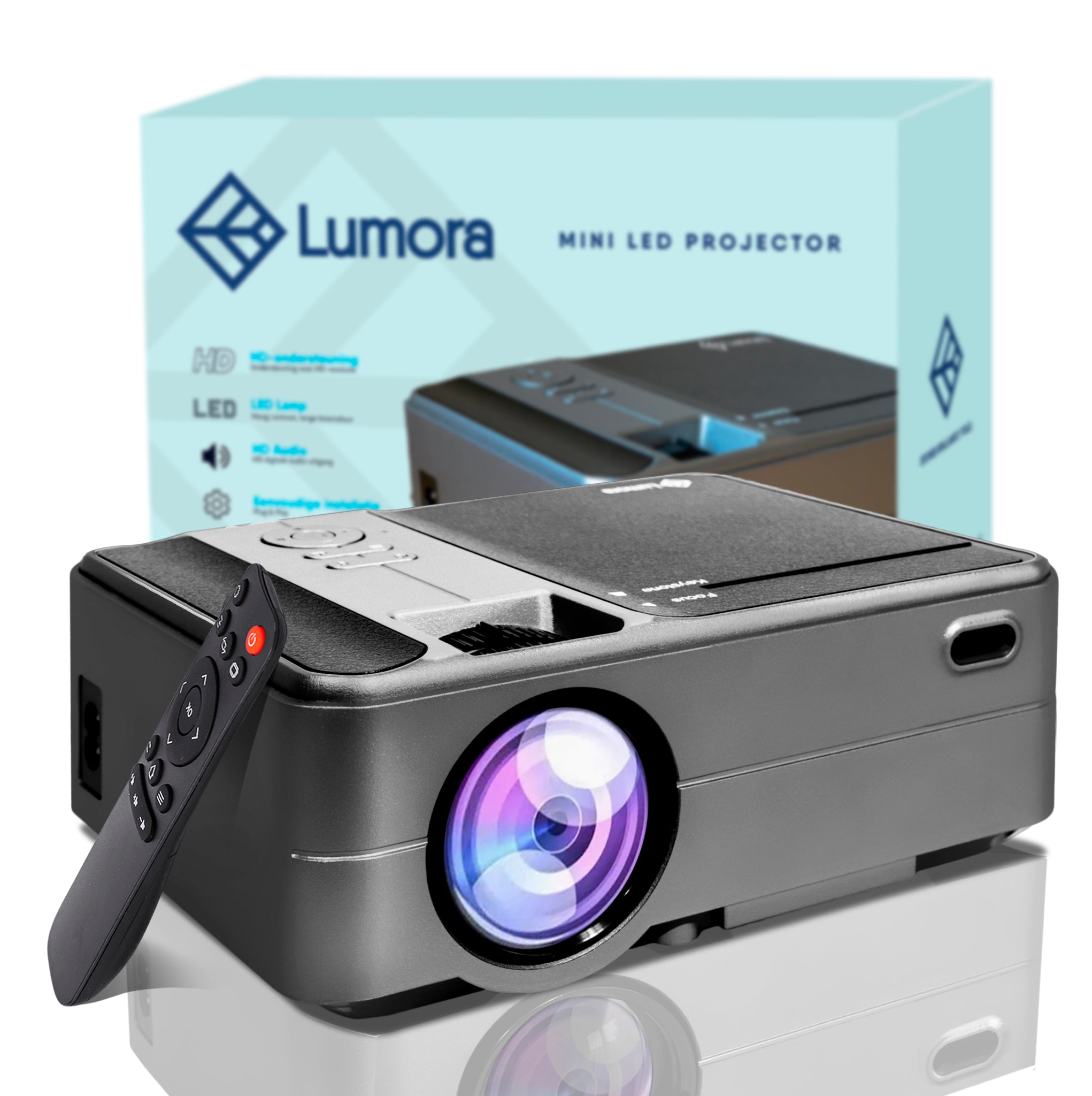 Lumora – Mini Beamer Wifi – – Projector- -