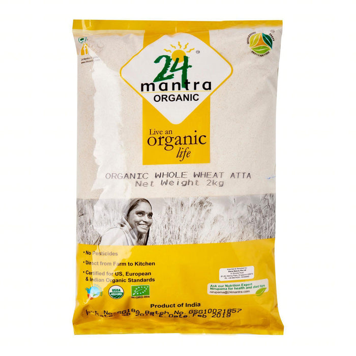Buy 24 Mantra Organic Whole Wheat Atta Online – Oooooya Goodness Store
