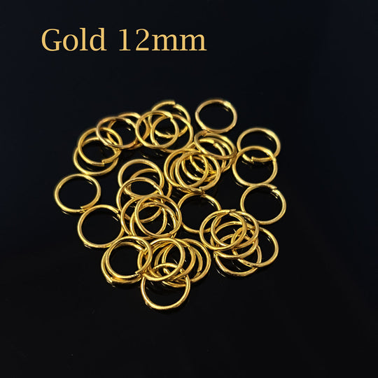 Gold Finish Open Jump Rings, Metal Jewelry Findings, 4mm, 6mm and 8mm  Diameter at Rs 9/gram, Beads and Findings in Jaipur