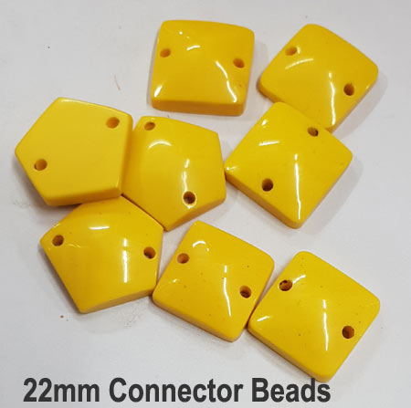 10 Pcs Pack Size about 22mm Resin Beads
