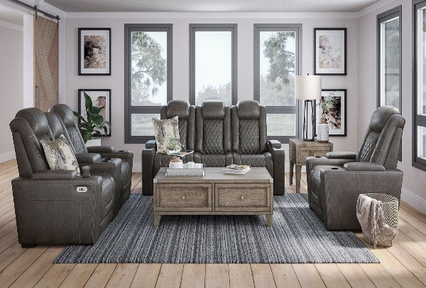 hyllmont power reclining loveseat with console