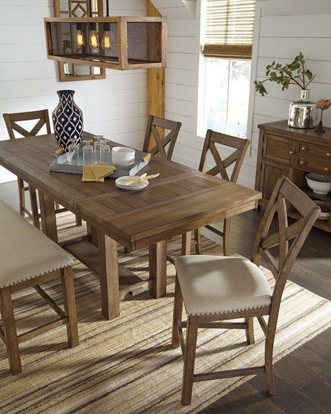 Moriville Counter Height Table W/ 4 Chairs – Katy Furniture