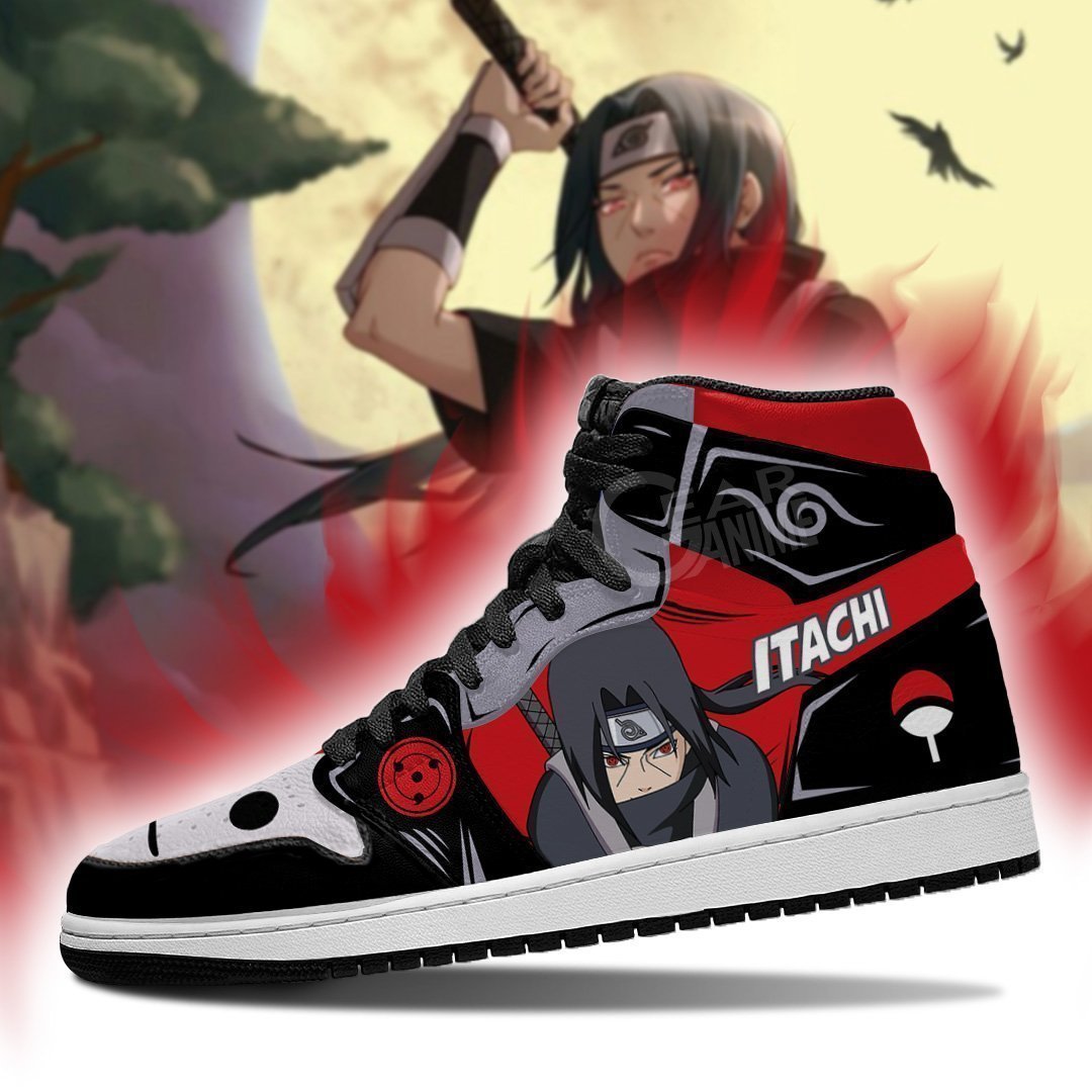 Naruto Itachi Anbu Shoes Uniform Costume Anime Jordan Sneakers