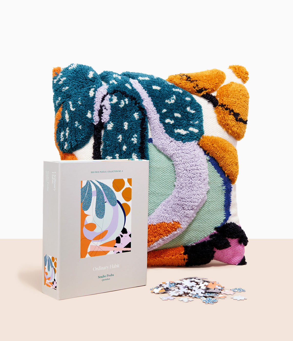 Quotidian Puzzle & Pillow Bundle