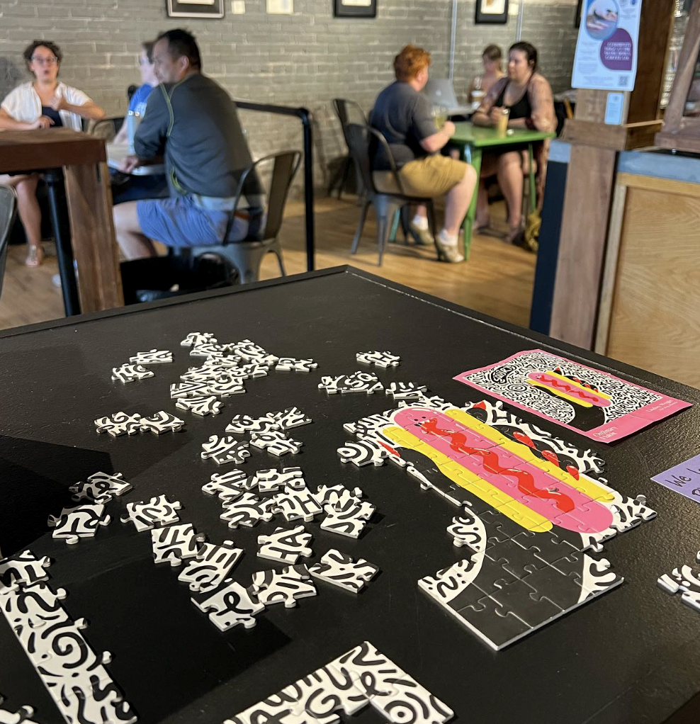 Ordinary Habit mini puzzle at The Slow Down Coffee Co.