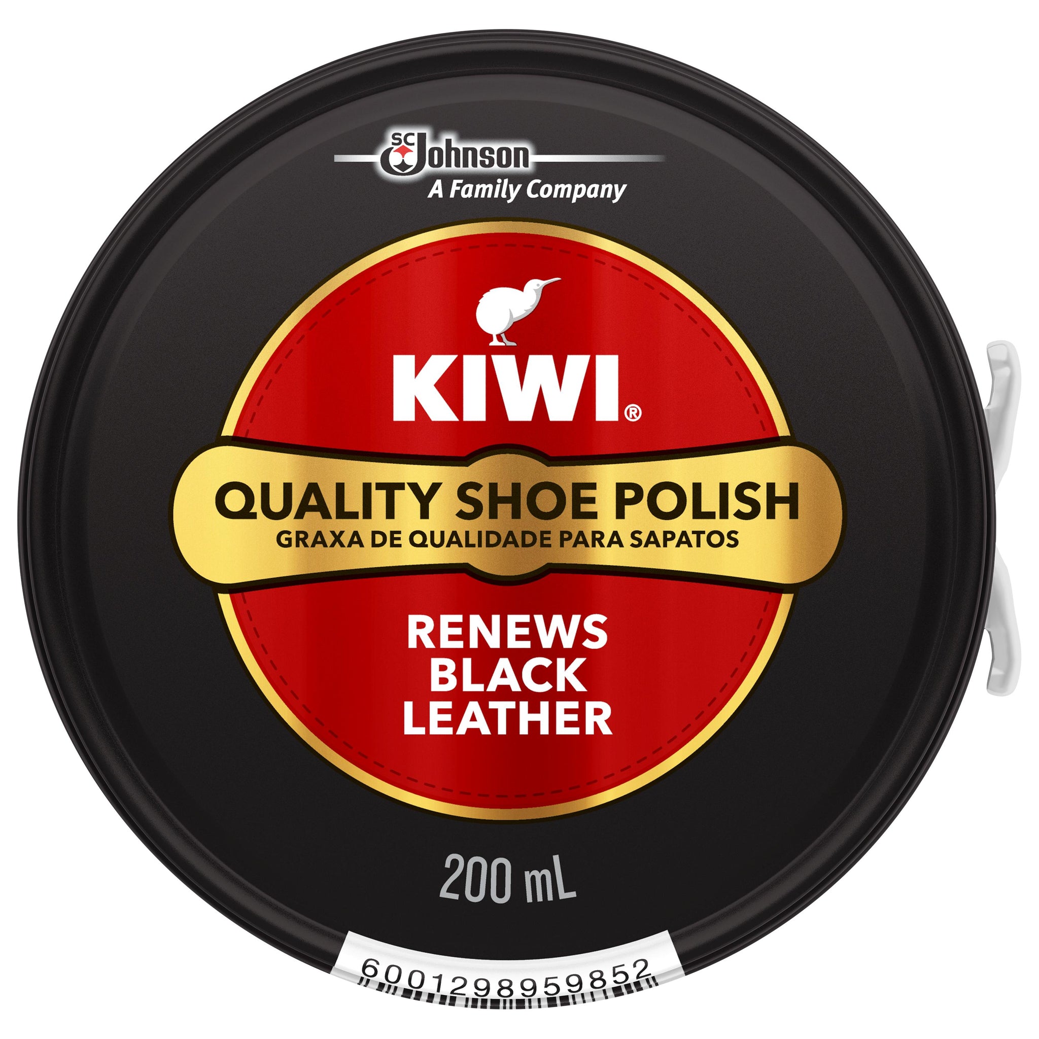 Kiwi Shoe Polish Black 1 x 200ml 