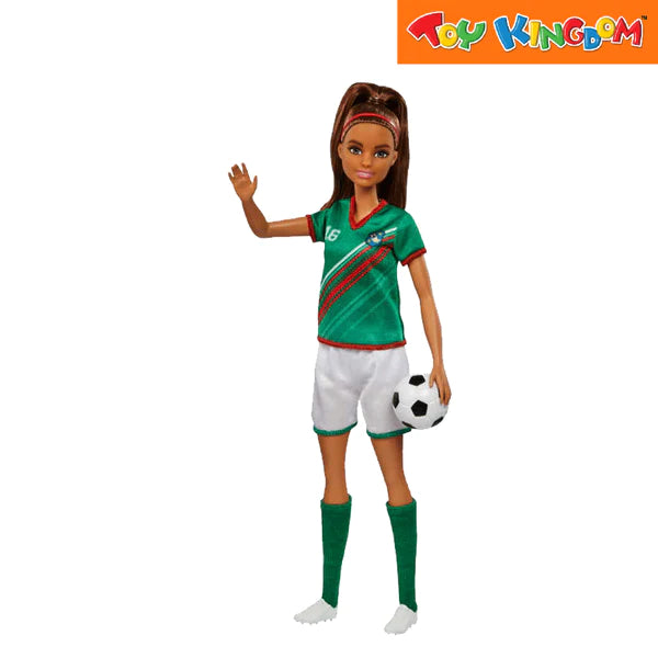 Barbie Brunette Soccer Doll