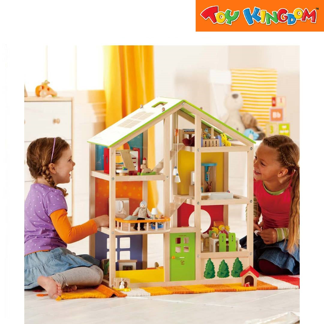 hape dollhouse furnished