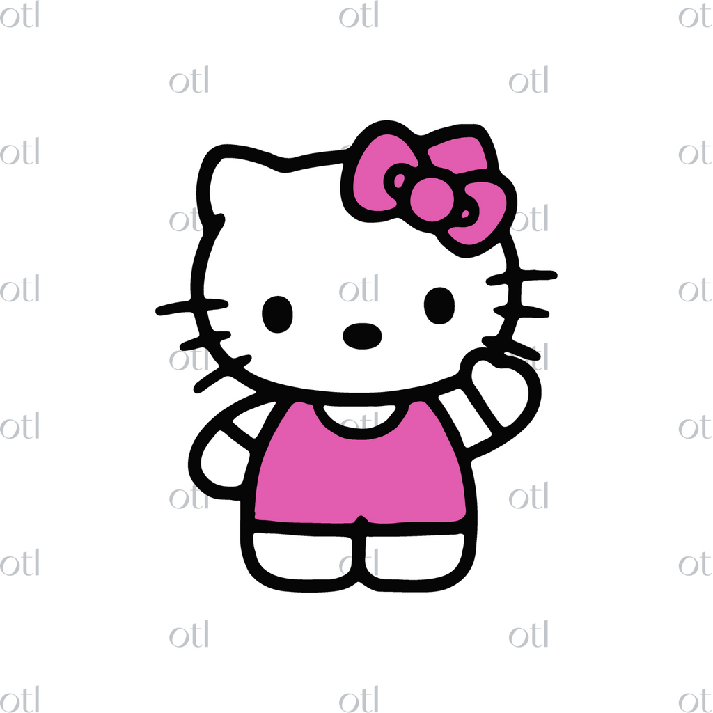 Hello Kitty Head & Body SVG – OverTheLuna