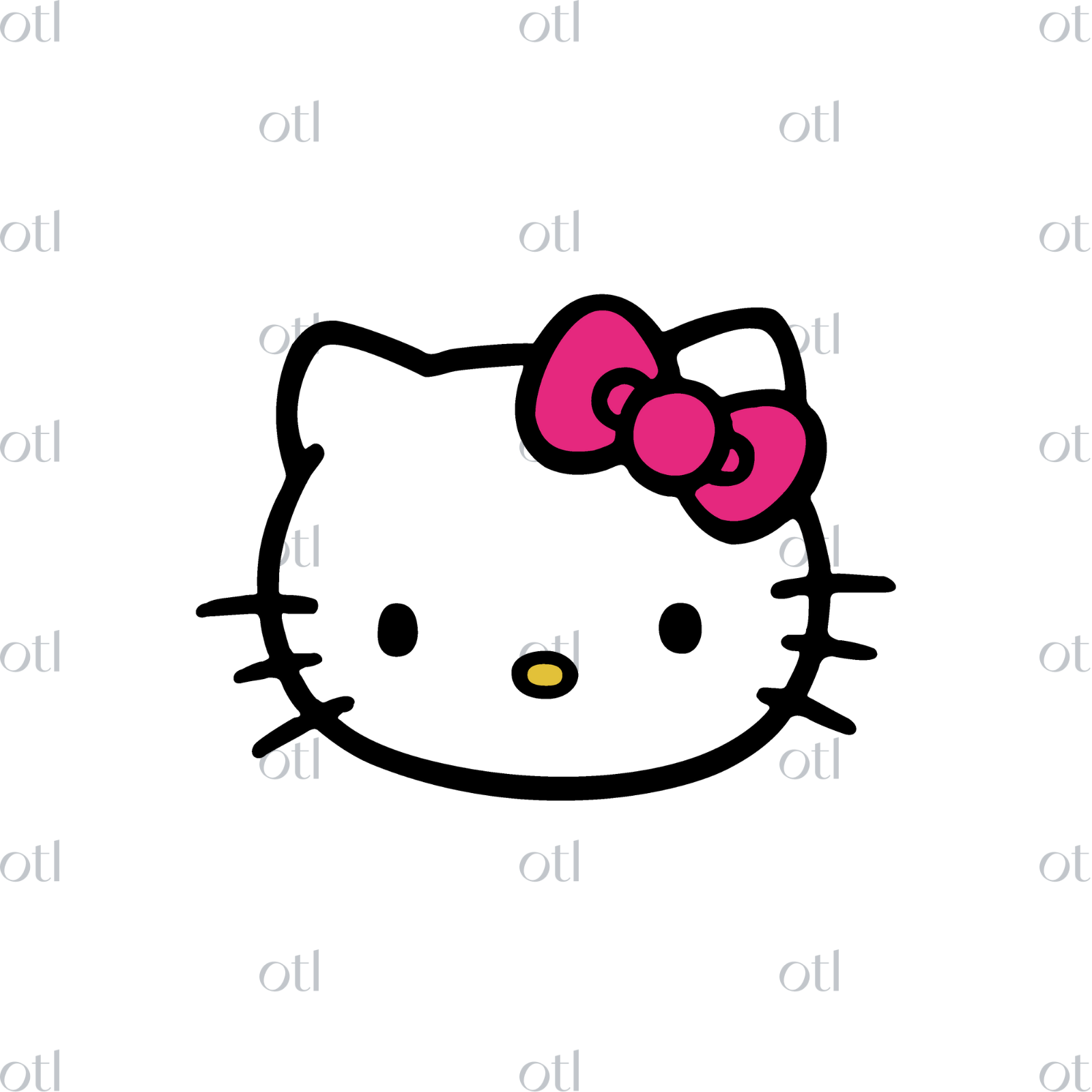 Hello Kitty Head SVG – OverTheLuna