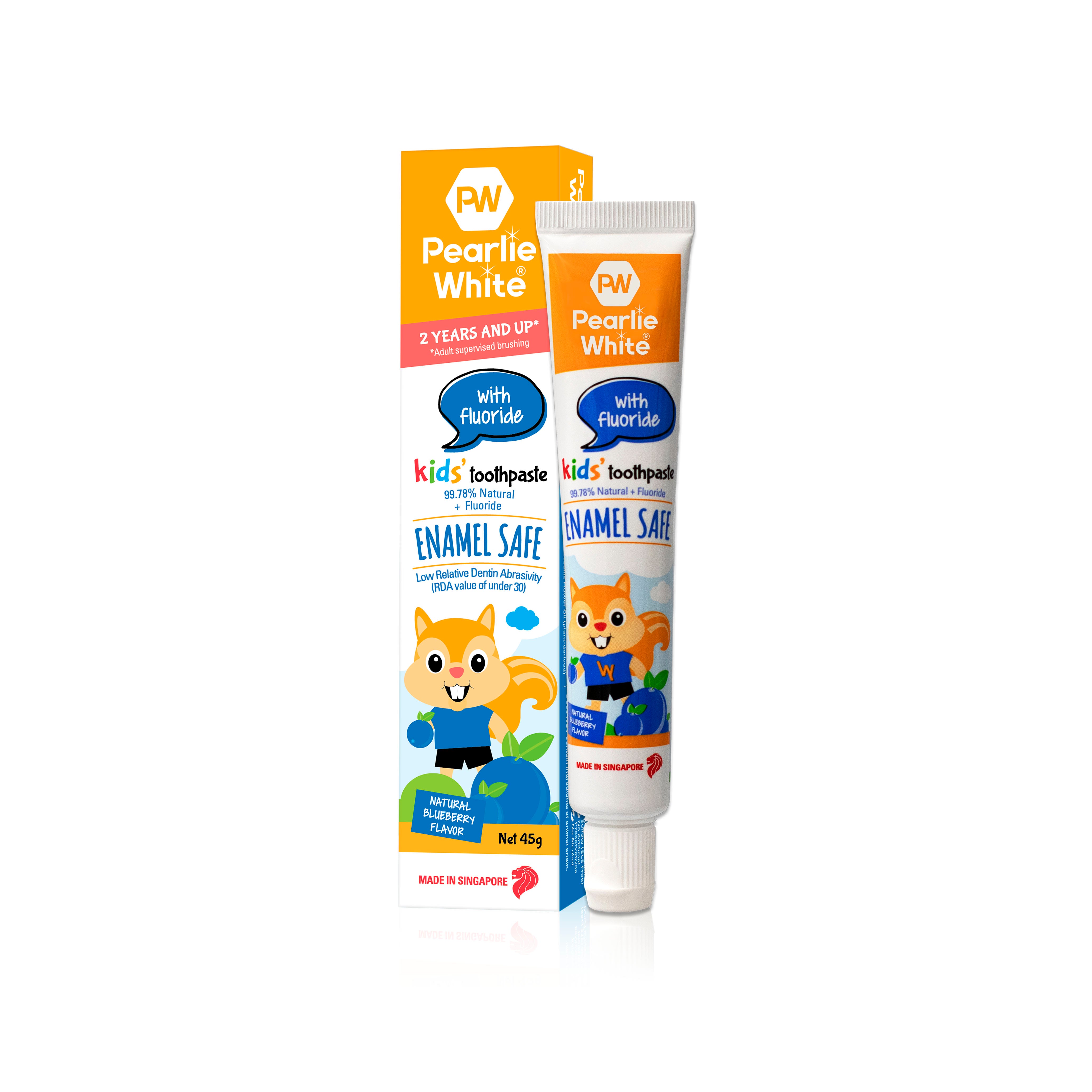 Enamel Safe Kids’ Fluoride Toothpaste (Blueberry) 45g- Triple Pack