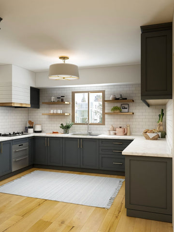 How to Choose a Kitchen Rug that Matches Your Cabinets