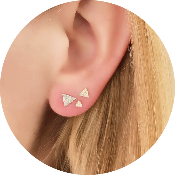 triangle ear scape