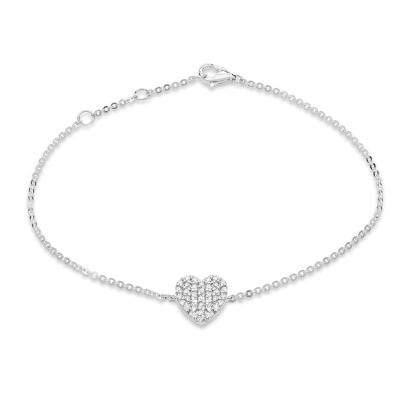 Pave Heart Bracelet – Liven Company