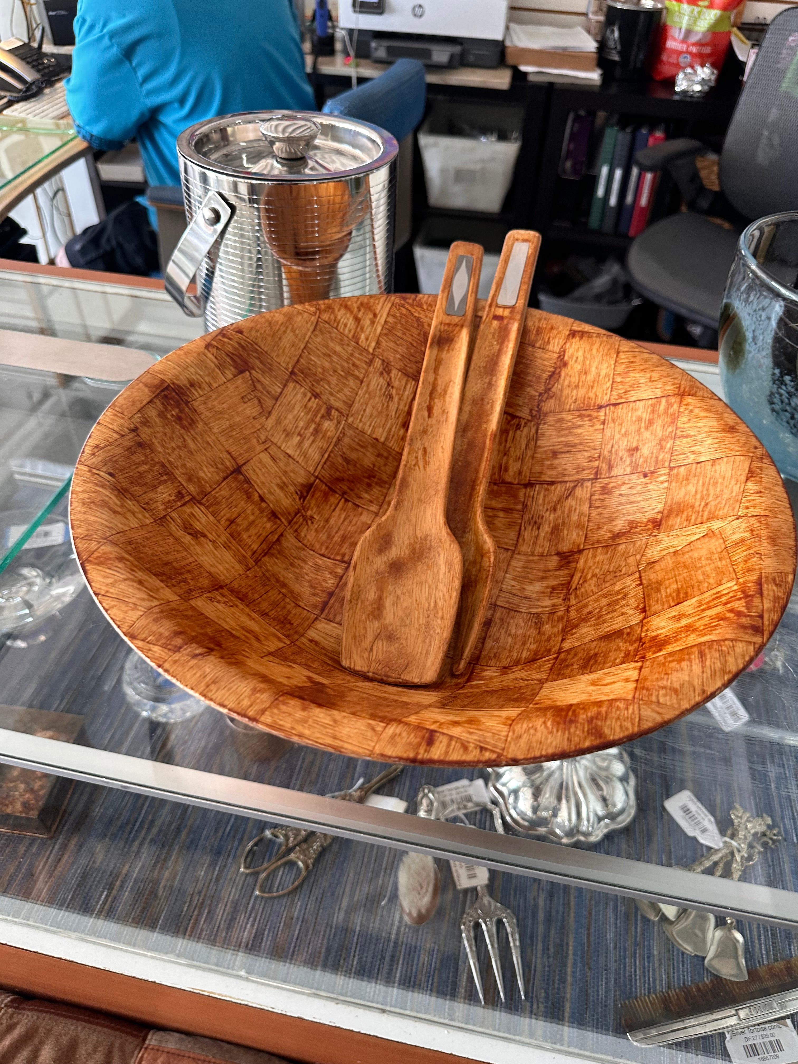 3pc Modern salad bowl set