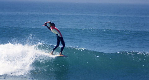 Abraham Paskowitz surfing