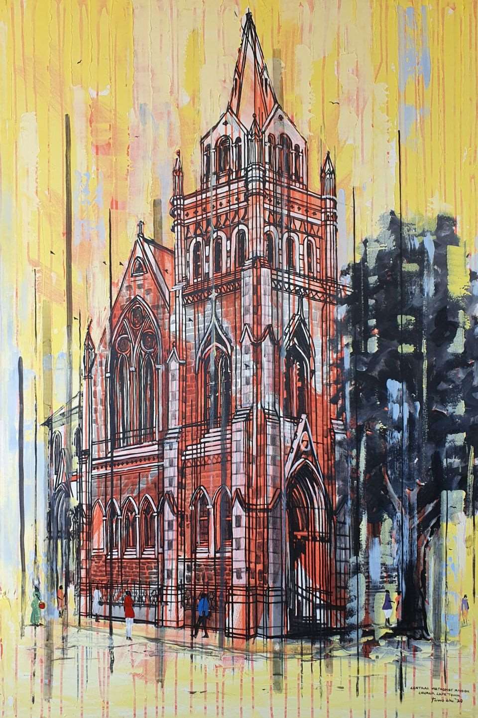 Central Methodist Mission Church Cape Town Taiwo Ohu Paintings JULIE MILLER AFRICAN CONTEMPORARY
