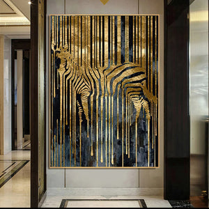 Abstract Zebra Canvas Art - Decorstly