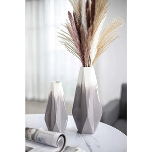 Modern White Grey Vases Set - Decorstly