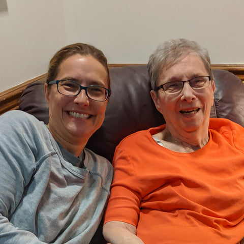 Teri and her Mom Jackie smiling