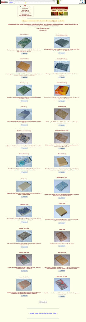 full listing on our 2002 web site of all 23 soap varieties