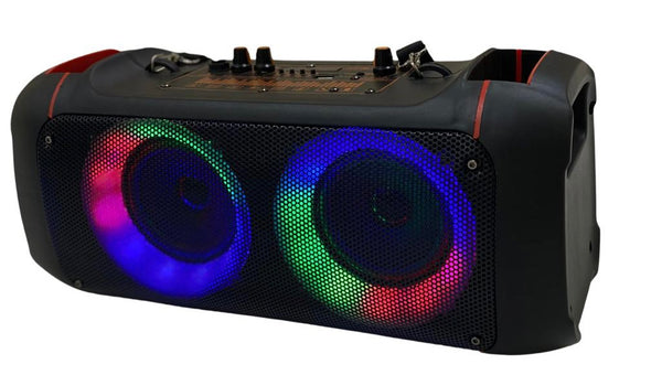 MAX POWER CH-6601 PULSE 6.5 - 6 Woofers portable speaker with mic, remote  & shoulder strap
