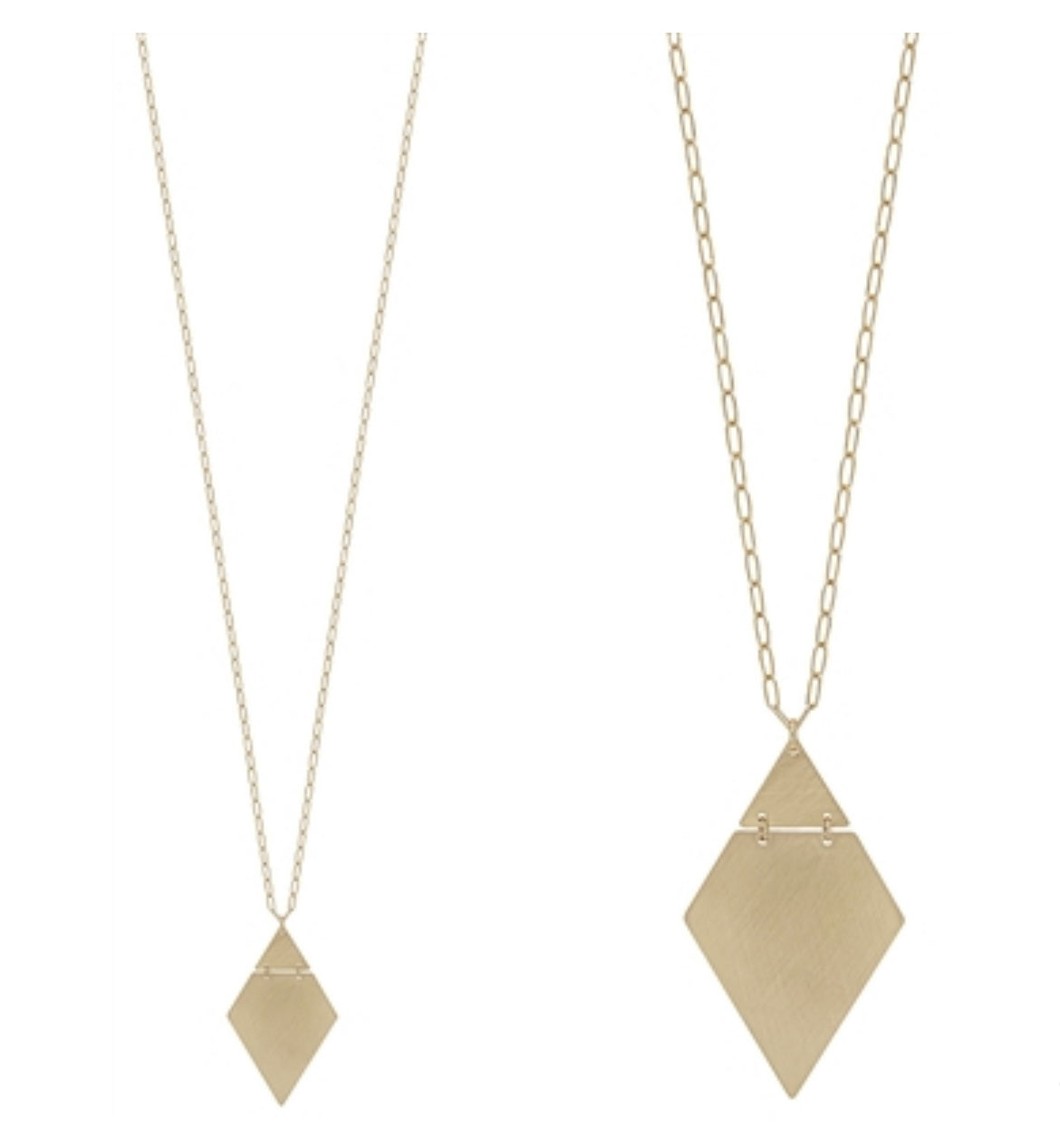 triangle layered necklace