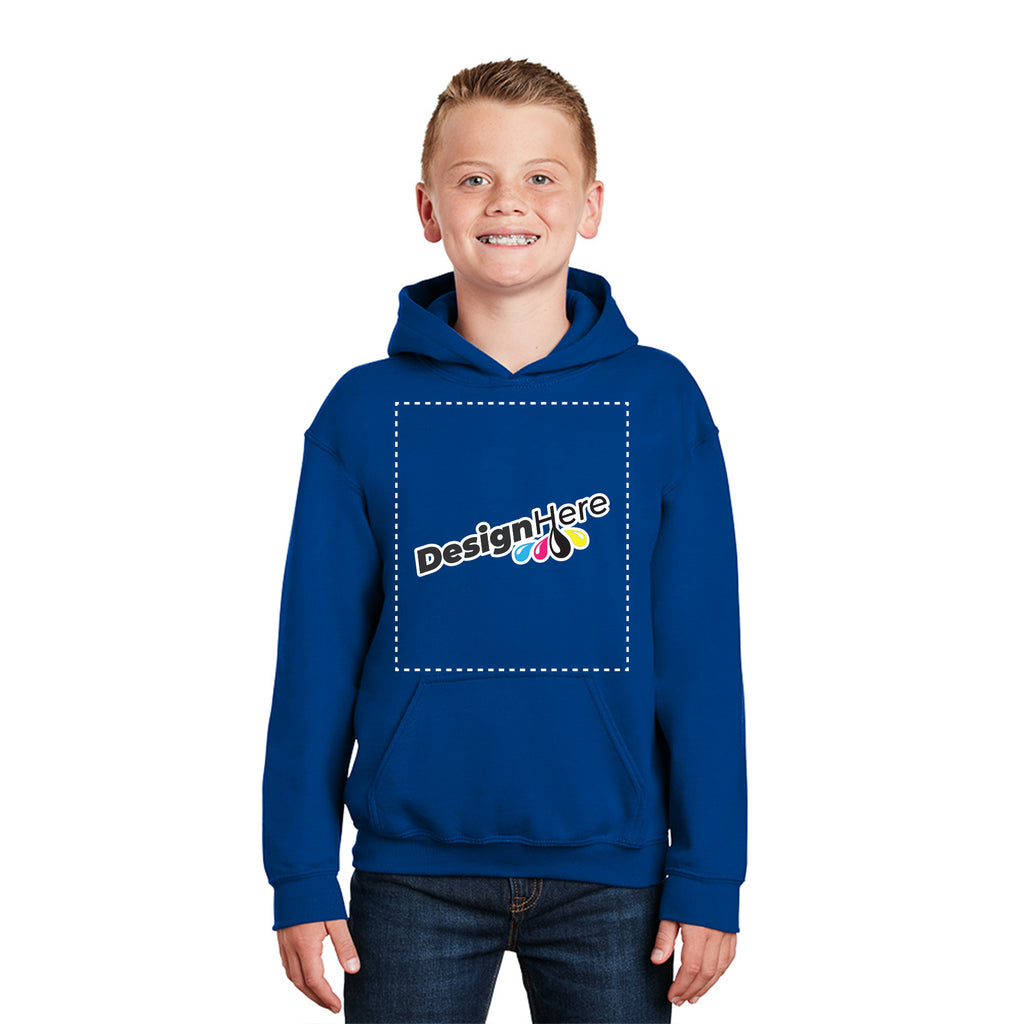 Gildan® 18500B Youth Heavy Hooded Sweatshirt | mforia.com