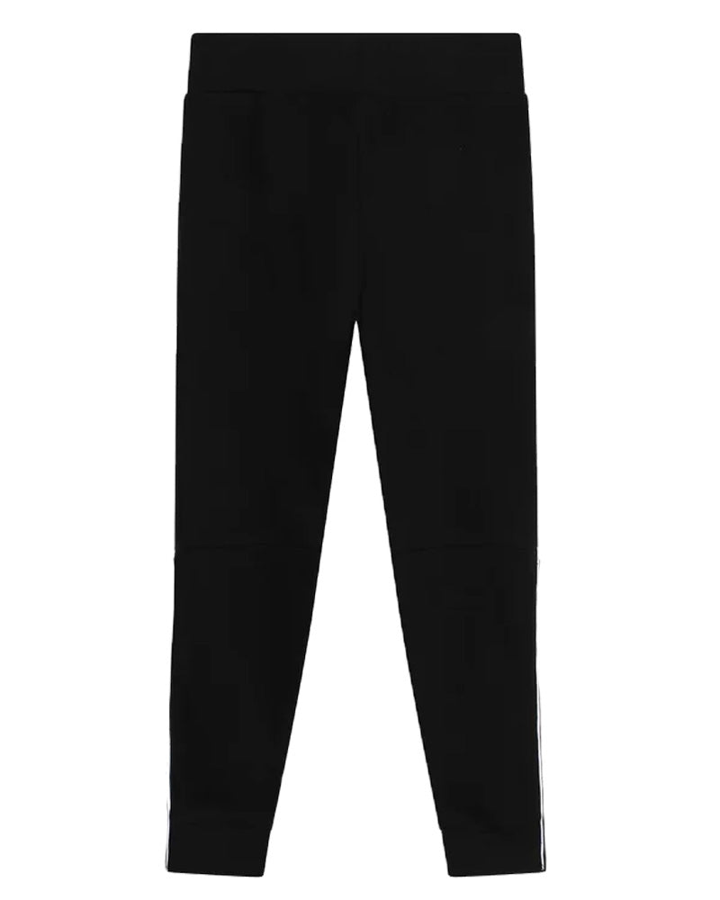 Karl Lagerfeld Kids Girls Black Track Pants - Designer Kids Wear