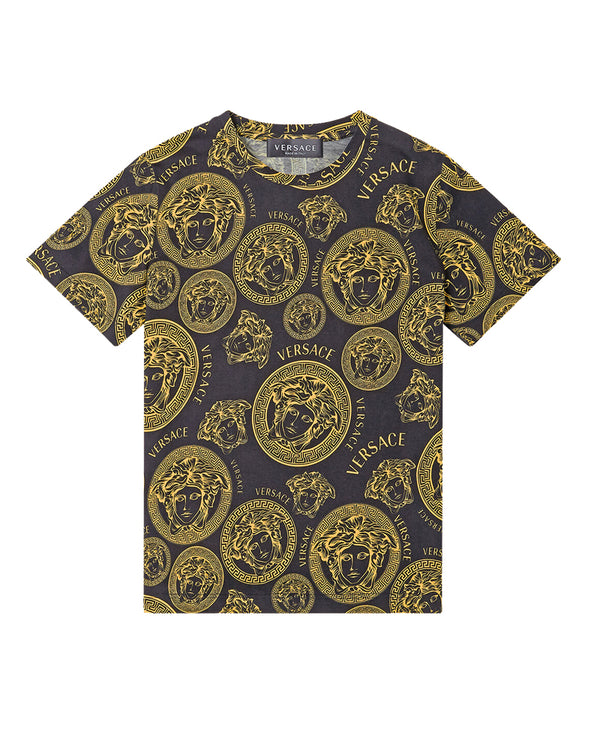 Versace Boys Multi/Print T-Shirt - Designer Kids Wear